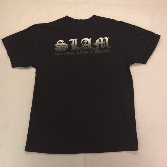 SLAM Rap Graphic Short Sleeve Crew Neck Shirt Mens Size Extra Large XL Black - Picture 9 of 9